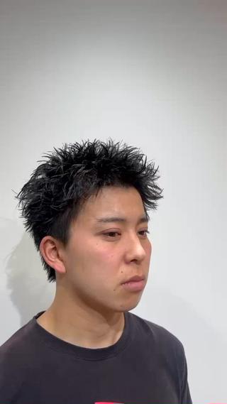 ショート メンズ特化パーマ &カラー🔥小倉大和のヘアスタイル