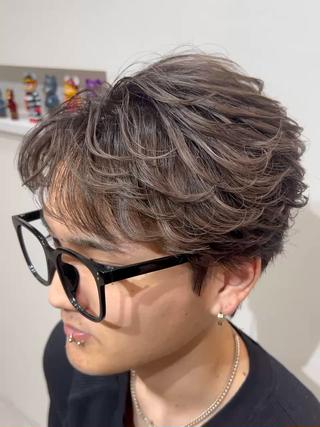 ショート パーマ メンズ メンズ特化パーマ &カラー🔥小倉大和のヘアスタイル