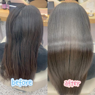 ロング／20代／縮毛矯正／髪質改善 