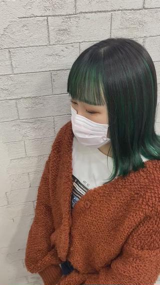 ミディアム カラー ホワイト系はお任せ /ブリーチ/店長岩崎のヘアスタイル