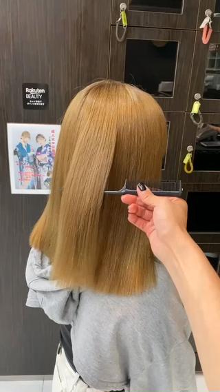 縮毛矯正毛のハイダメージさんを事故なくブリーチ&髪質改善