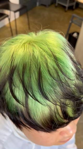 ビリーアイリッシュ風
ビビットカラー+1100
塗り分けカラー+1100 