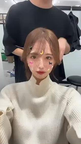 セミロング カラー 韓国風/顔周りカット /髪質改善RYOTAのヘアスタイル