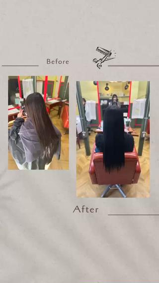 ロング カラー 米倉 麻衣のヘアスタイル