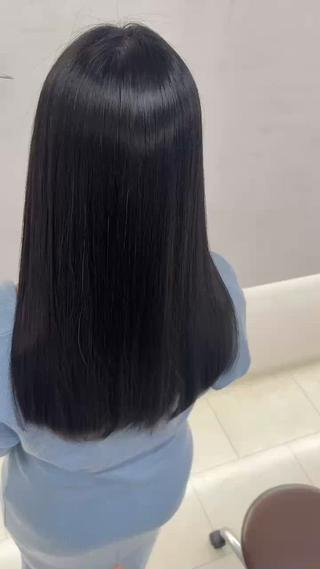 透明感カラー✨ 縮毛矯正のヘアスタイル