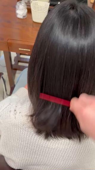透明感カラー✨ 縮毛矯正のヘアスタイル