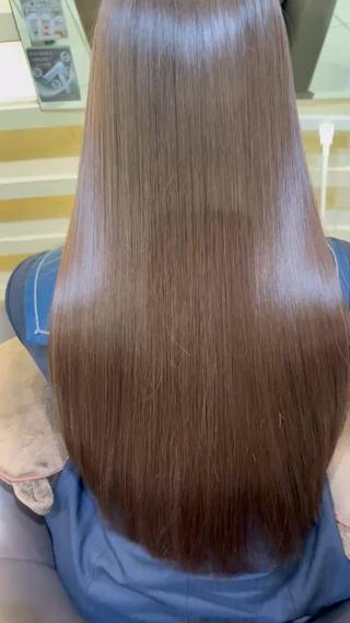 ロング 縮毛矯正/艶髪/ チホリのヘアスタイル