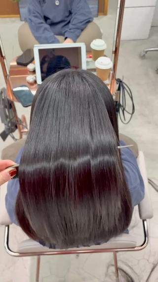 ロング 鶴井 美空のヘアスタイル