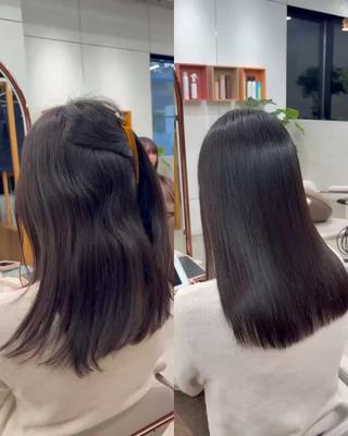 ミディアム 鶴井 美空のヘアスタイル