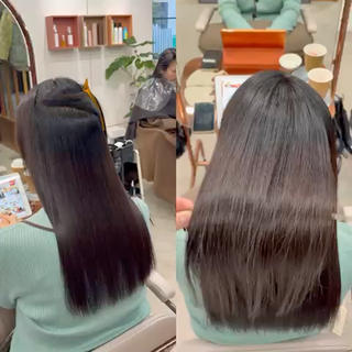 ロング 鶴井 美空のヘアスタイル