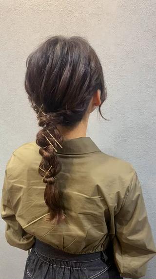 お呼ばれヘアセット 