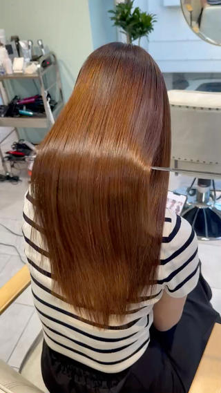 セミロング 美髪特化✨ 伊織✨縮毛矯正✨のヘアスタイル