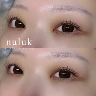 根元からしっかり立ち上げたパリジェンヌ 