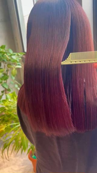 暖色髪質改善トリートメント