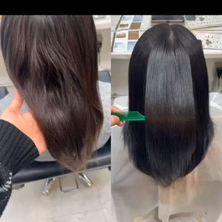 ミディアム カラー ✨髪質改善✖︎顔周り レイヤー✨ナカムラのヘアスタイル