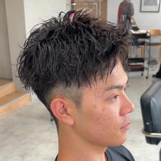 新潟　メンズパーマ　メンズショートパーマ　スパイキーショート　短髪 