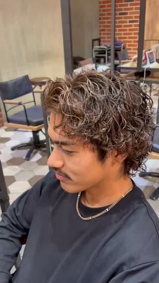 ショート パーマ メンズ 梅田/メンズ専門 ／加地光尊のヘアスタイル