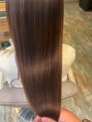 縮毛矯正で柔らかくツヤツヤな髪に 