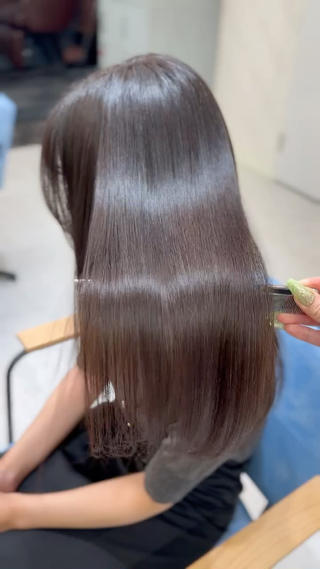 ロング カラー 髪質改善🩵縮毛矯正 代々木/木下のヘアスタイル