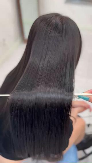 ロング カラー 縮毛矯正×ボブ💎 髪質改善/木下のヘアスタイル