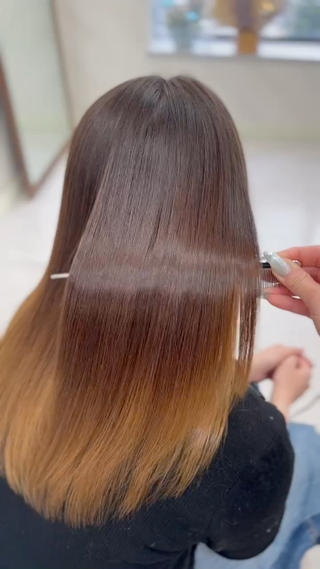 ロング 縮毛矯正×ボブ💎 髪質改善/木下のヘアスタイル