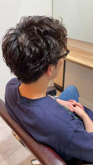 ピンパーマ
パーマ
メンズパーマ
ボックスショート 