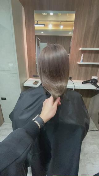 セミロング カラー 広島No.1美髪矯正 髪質改善/河村総一郎のヘアスタイル