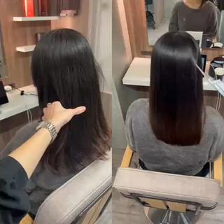 ロング 広島No.1美髪矯正 髪質改善/河村総一郎のヘアスタイル