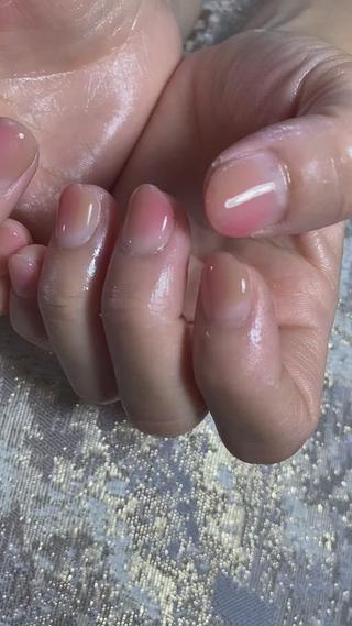 ちゅるん、ぬりかけネイル【ストーン追加なし】¥3980