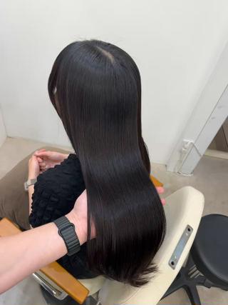 ロング 髪質改善/縮毛矯正 梅田茶屋町/西尾祐作のヘアスタイル