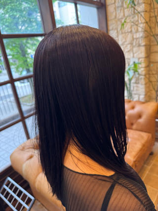 濃いめのラベンダーカラー
色を濃く入れることで色もちがよくなります