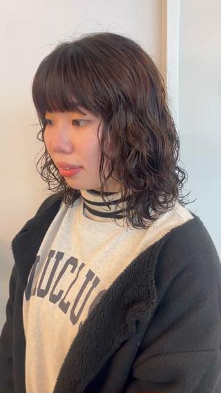 波巻きスパイラルパーマ 