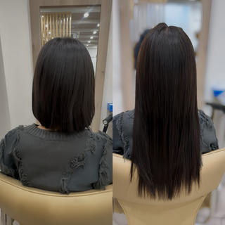 ロング エクステ＆カラー専門 羽エクステ　新大久保のヘアスタイル