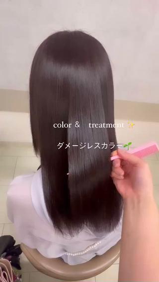 セミロング 三原 つばさのヘアスタイル