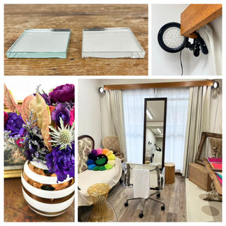 夜でも明るく正確に診断が可能です

「セリック社人工太陽照明灯」

色彩を正しく見るためには
以下の３つの条件が必要です

(1)演色評価指数が太陽の100に近いこと
(2)色温度が太陽の5000～6000Ｋに近いこと
(3)十分な明るさ（2000ルクス以上）があること

「高透過ミラーとは」

緑色の成分をできる限り取り除いた
高透過ガラスを使用しているため
ありのままの色味を映し出すことができ
本来の色をそのまま映し出すため
色を正確に表現したい使用に適しております

写真右が高透過ピュアミラーです！
【天井の白さが正しく見えます】

これからも
よろしくお願いいたします 