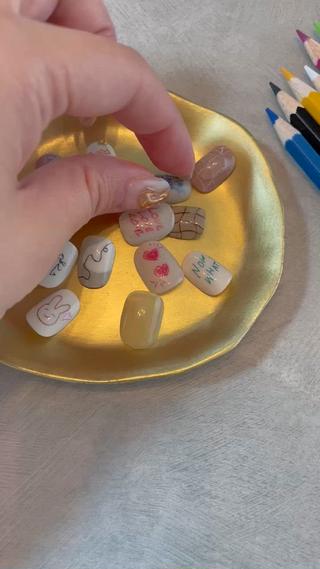 トレンドのらくがきネイル- ̗̀ ꪔ̤̥ꪔ̤̮ꪔ̤̫ ̖́-