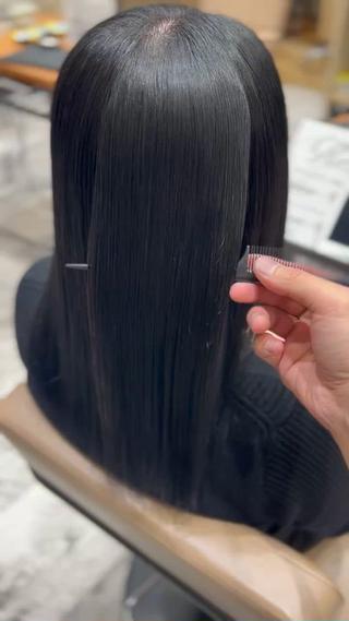 黒すぎない透明感カラー
3ステップトリートメントでツヤツヤに️