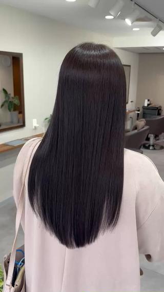 ロング 縮毛矯正、髪質改善／ 松田 龍之介のヘアスタイル