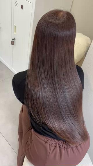 ロング 縮毛矯正、髪質改善／ 松田 龍之介のヘアスタイル