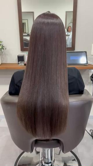 ロング 縮毛矯正、髪質改善／ 松田 龍之介のヘアスタイル