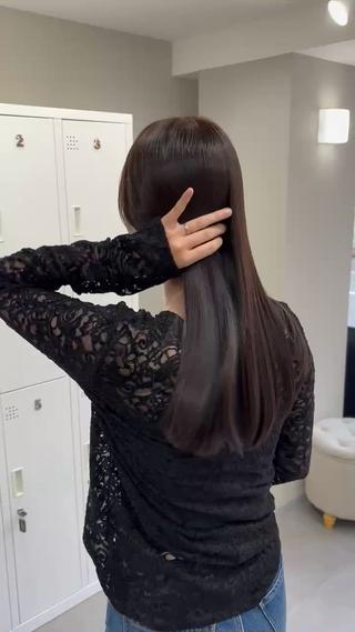 ロング 縮毛矯正、髪質改善／ 松田 龍之介のヘアスタイル