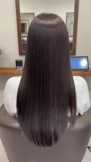 ロング 縮毛矯正、髪質改善／ 松田 龍之介のヘアスタイル