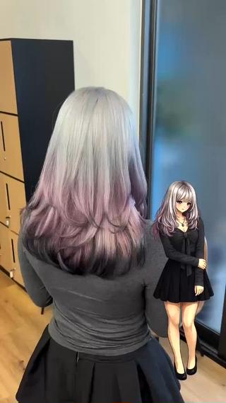 ミディアム シエル岡山店所属・ボブ／ハイトーン /岡山駅前/上野陸のヘアスタイル