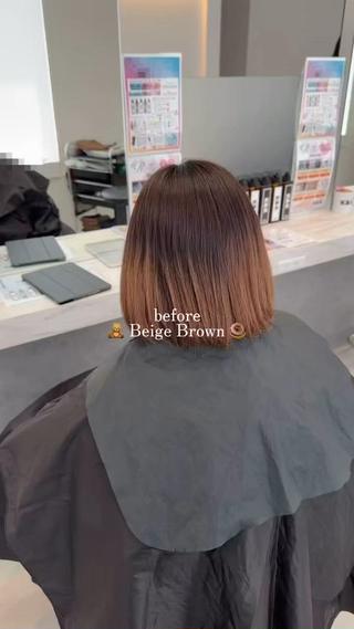 ショート カラー 岡田 詠のヘアスタイル