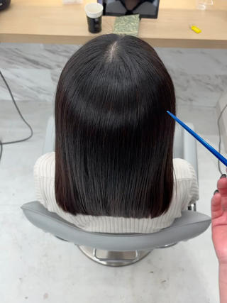 セミロング 新宿No.1艶髪矯正 美艶カラー/FUKAのヘアスタイル