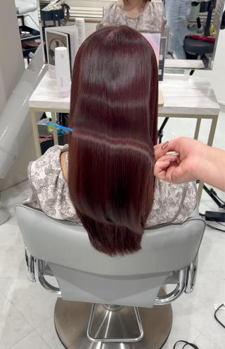 ロング 新宿No.1艶髪矯正 美艶カラー/FUKAのヘアスタイル