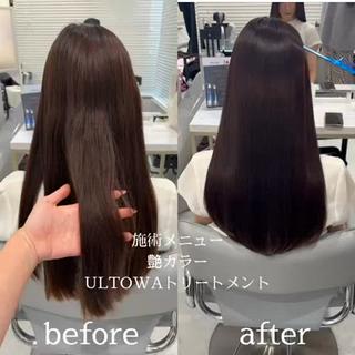 ロング カラー 新宿No.1艶髪矯正 美艶カラー/FUKAのヘアスタイル
