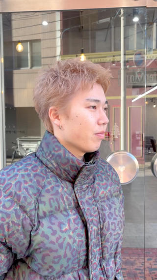 ショート カラー メンズ ✂︎メンズ特化千葉 パーマ優希のヘアスタイル