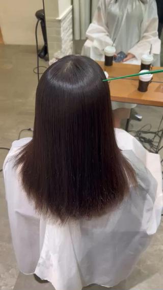 他店ストレート履歴からのリタッチもより艶やかになります 