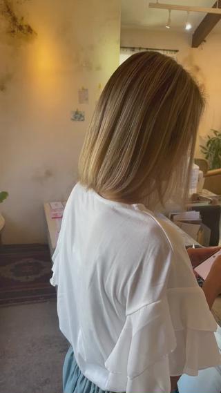 ミディアム カラー marie-anne 浜松元目店のヘアスタイル